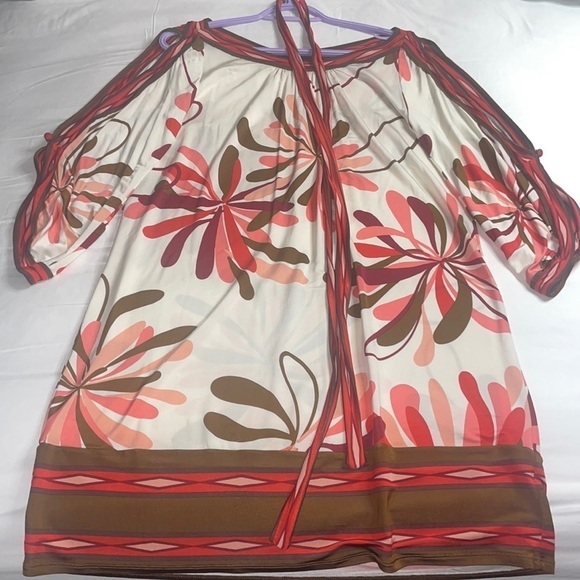 BCBGMAXAZRIA Floral Cherry  Blossom Dress, Size XS - Picture 2 of 7